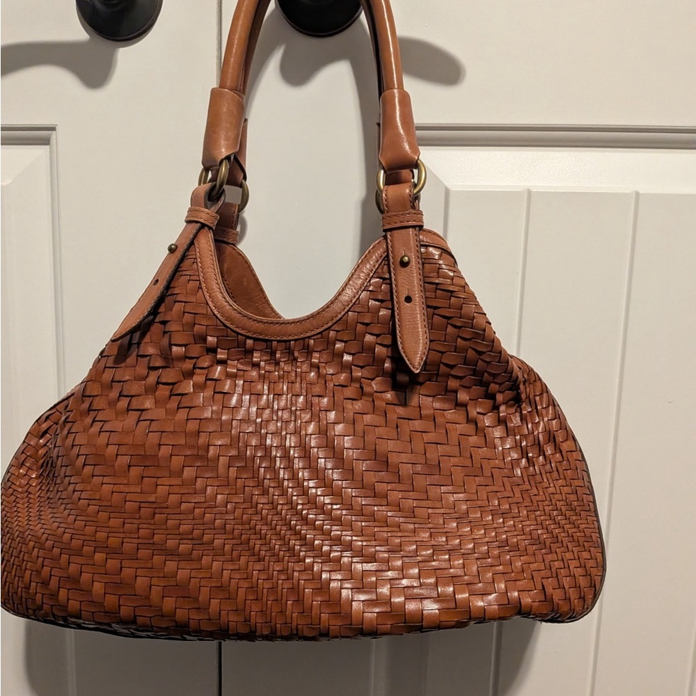 Cole Haan Genevieve Woven Leather Handbag - Picture 5 of 8
